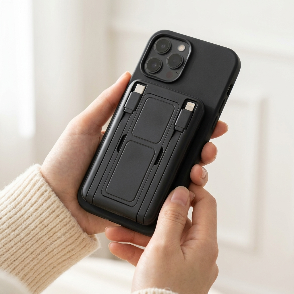 Sekage Power Bank black - in hand