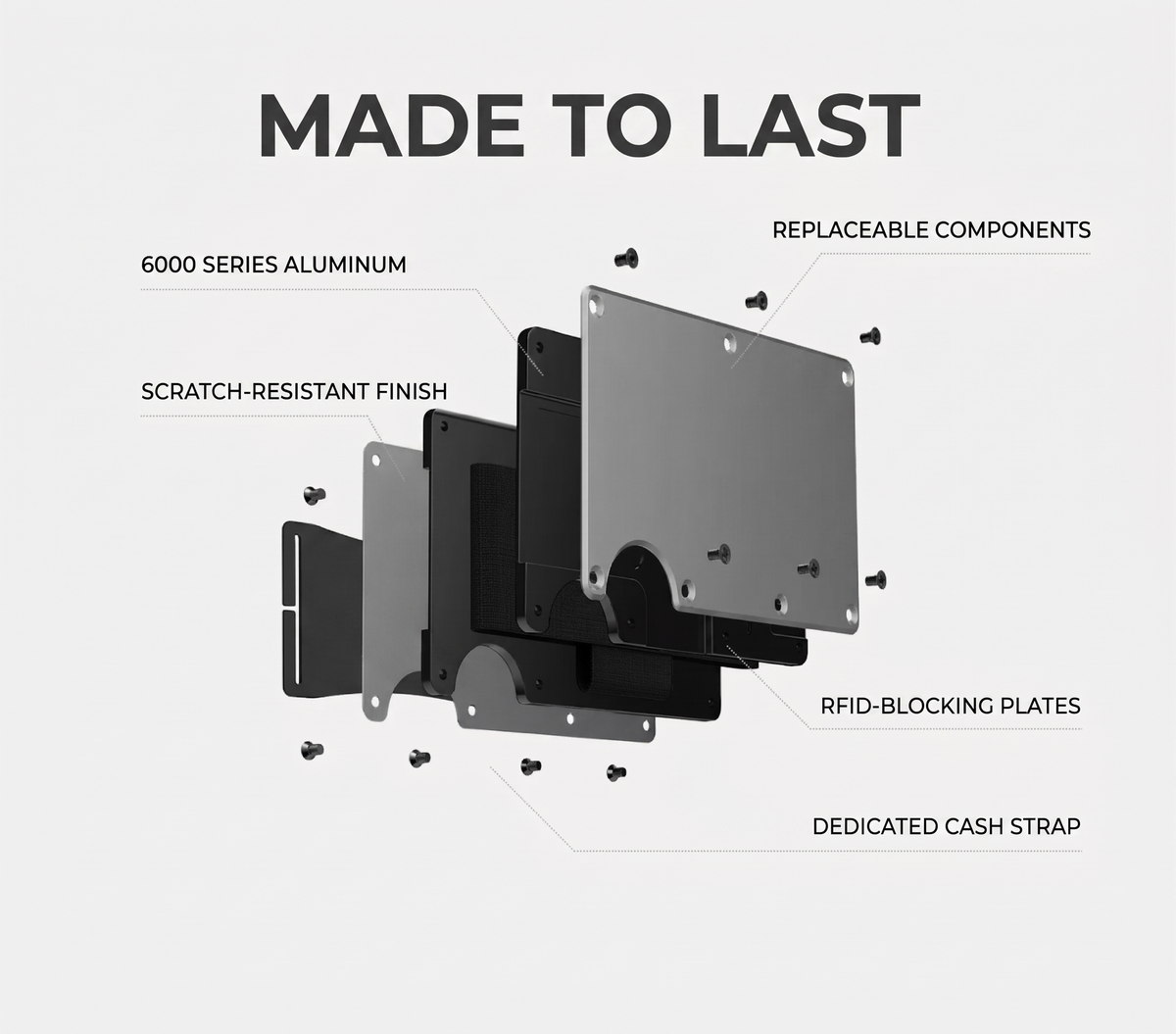 Sekage Slim exploded view, made to last