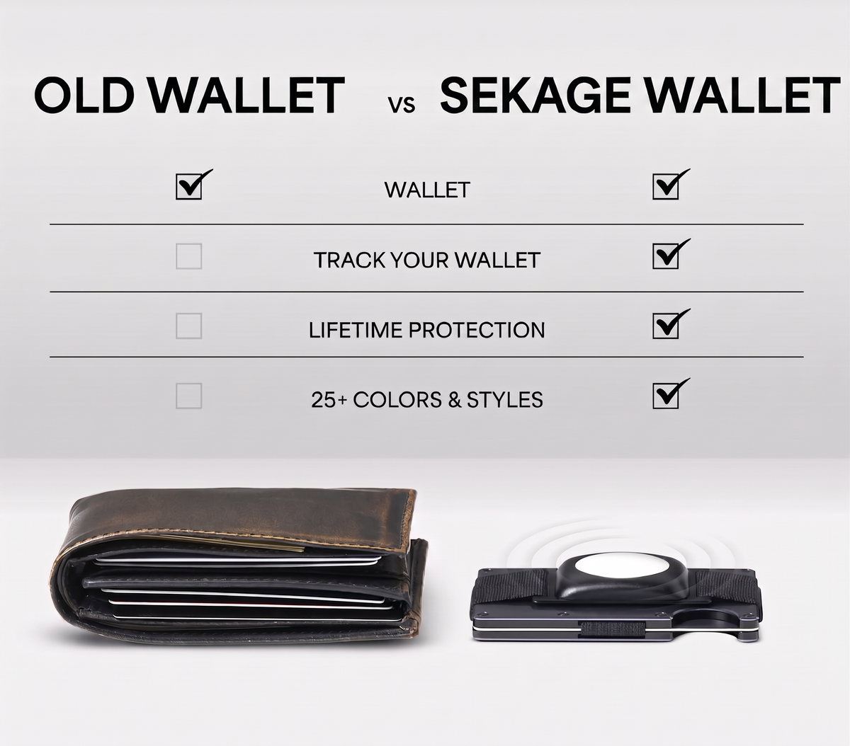 Old wallet vs Sekage wallet