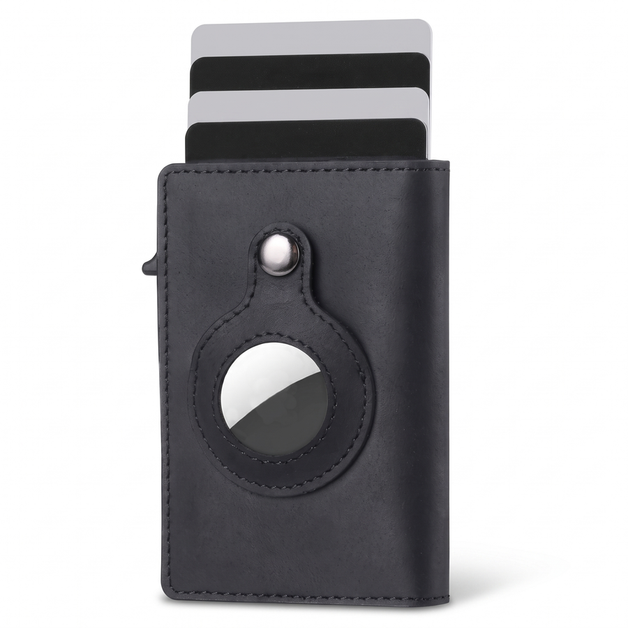 AirTag Slide Wallet in Stealth Black